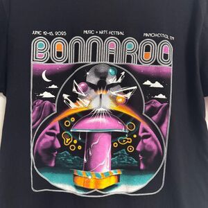 Bonnaroo T Shirt Medium Men's Black Unisex Music Festival Concert Shirt